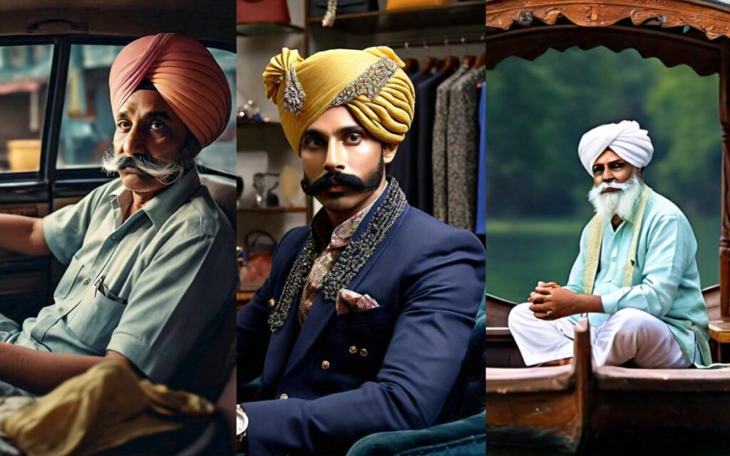 Meta AI is obsessed with turbans while creating images of Indian men.